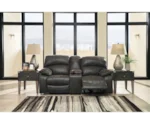 Signature Design by Ashley Dunwell Power Loveseat w/ Adj. Headrests & Console
