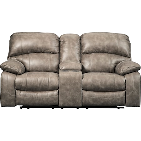 Power Loveseat w/ Adj. Headrests & Console