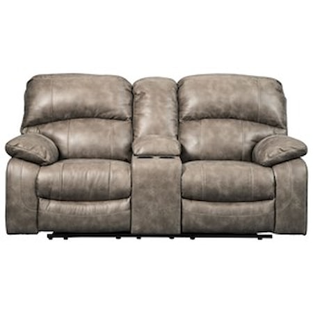 Power Loveseat w/ Adj. Headrests & Console