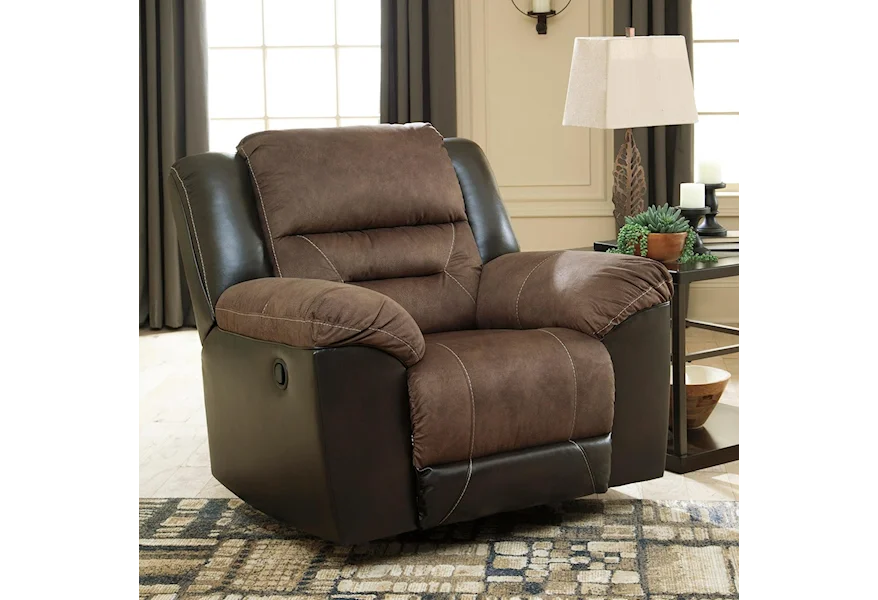 Earhart Rocker Recliner by Signature Design by Ashley at Malouf Furniture Co.