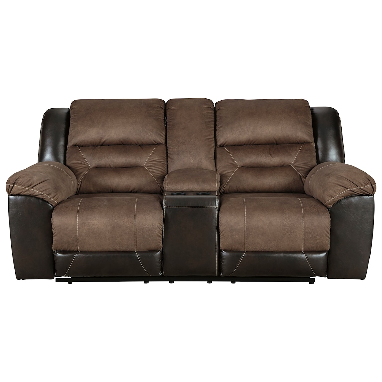 Ashley Earhart Reclining Loveseat with Console