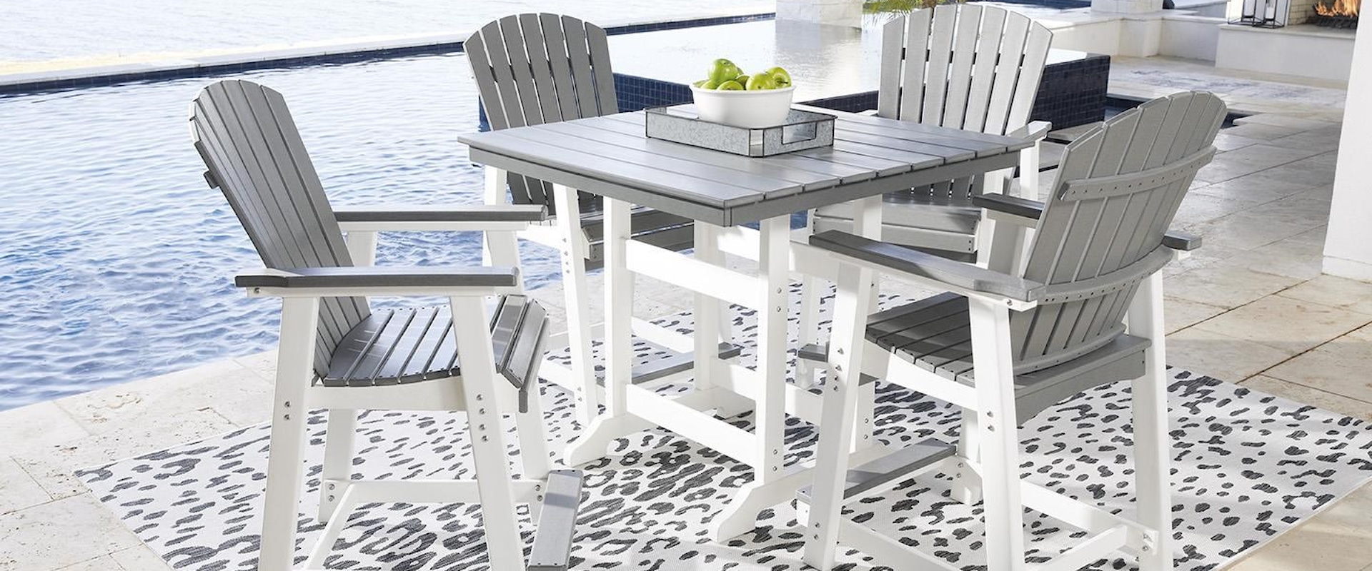 5-Piece Counter Height Bistro Dining Set