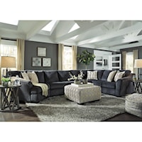 4pc Sectional and ottoman