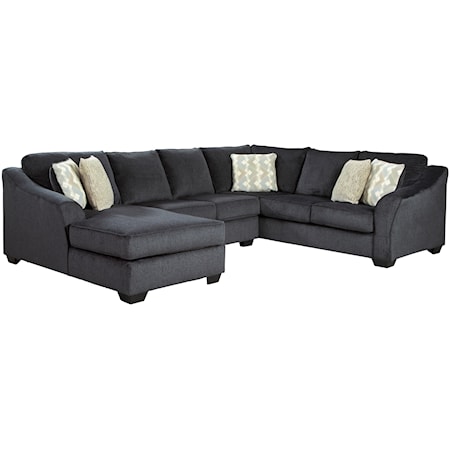 3-Piece Sectional with Left Chaise