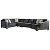 Signature Design by Ashley Eltmann 4-Piece Sectional with Right Cuddler