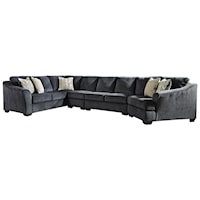 4-Piece Sectional with Right Cuddler