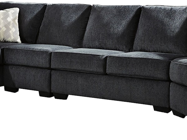 4-Piece Sectional with Right Cuddler