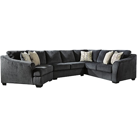 3-Piece Sectional with Left Cuddler
