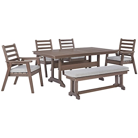 Table, Chairs, Bench