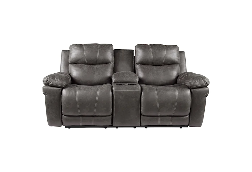 Erlangen Power Reclining Loveseat with Console by Signature Design by Ashley Furniture at Sam's Appliance & Furniture