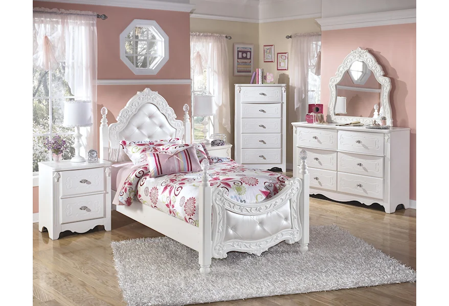 Exquisite Twin Bedroom Group by Signature Design by Ashley at VanDrie Home Furnishings