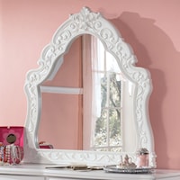 Ornate Arched Bedroom Mirror