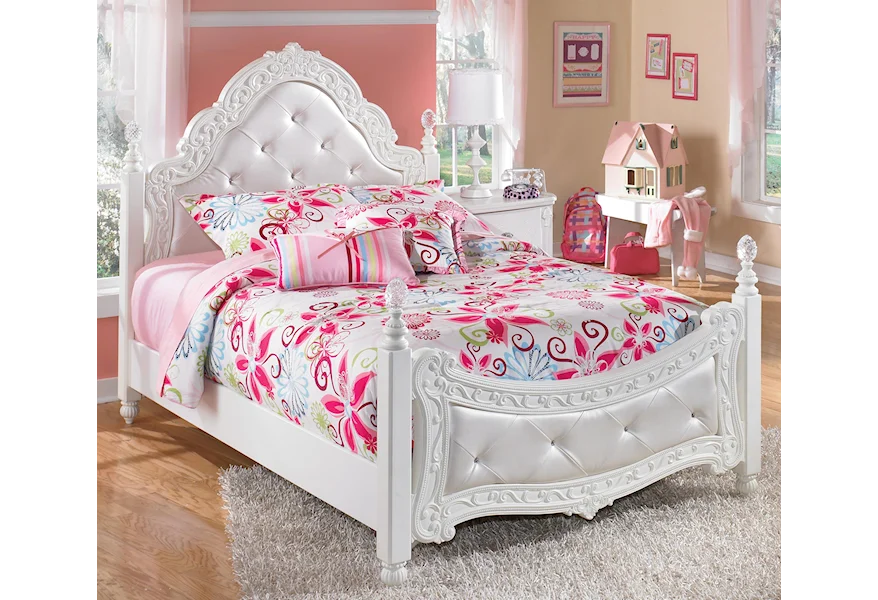 Exquisite Full Poster Bed by Signature Design by Ashley at VanDrie Home Furnishings