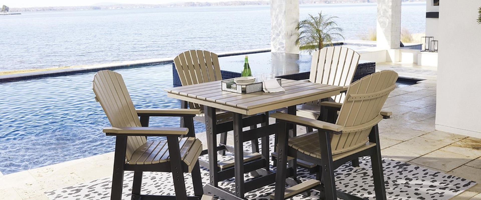 5-Piece Counter Height Bistro Dining Set