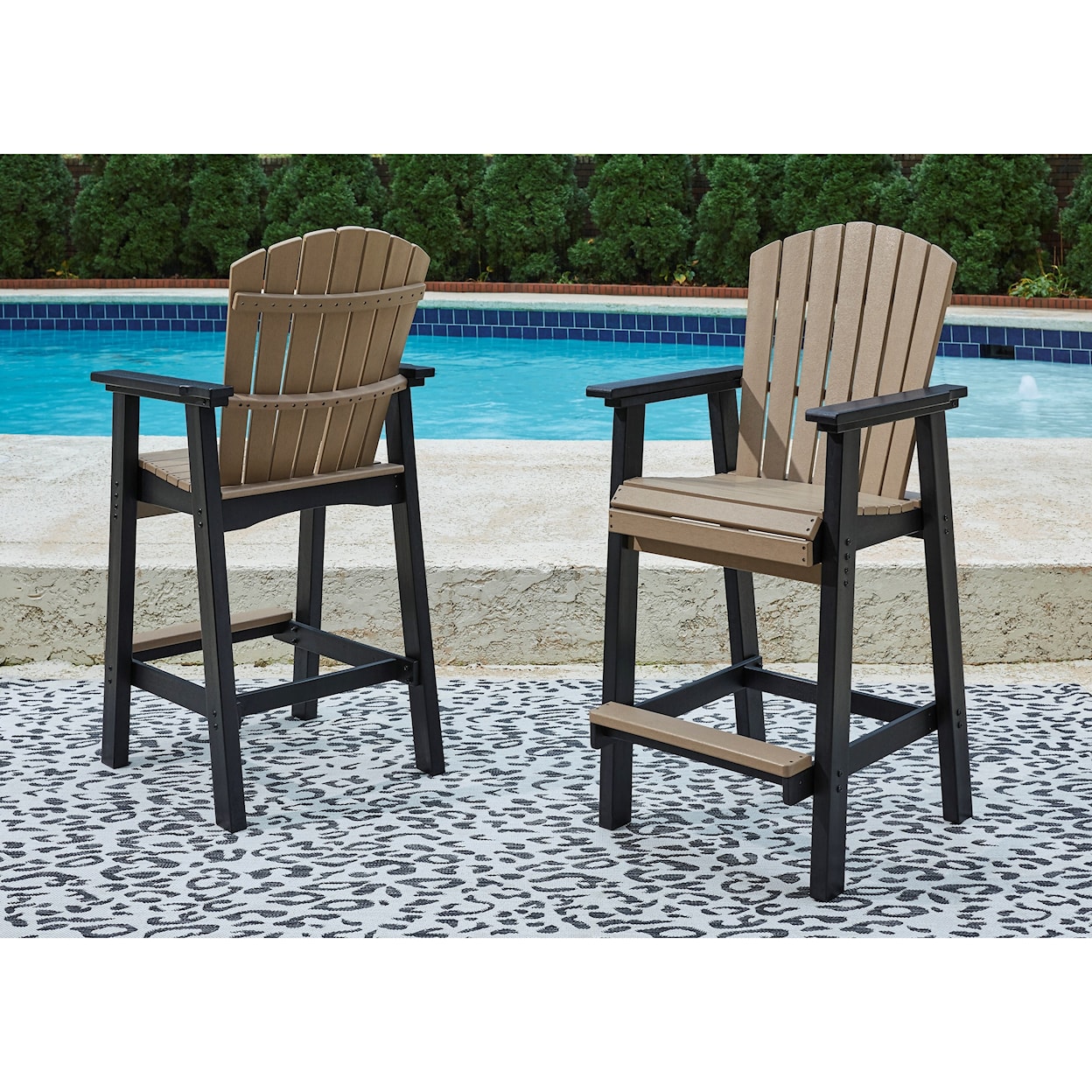 Signature Design by Ashley Fairen Trail Set of 2 Tall Barstools