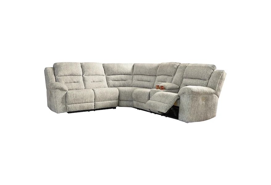 Family Den Power Reclining Sectional by Ashley (Signature Design) at Johnny Janosik