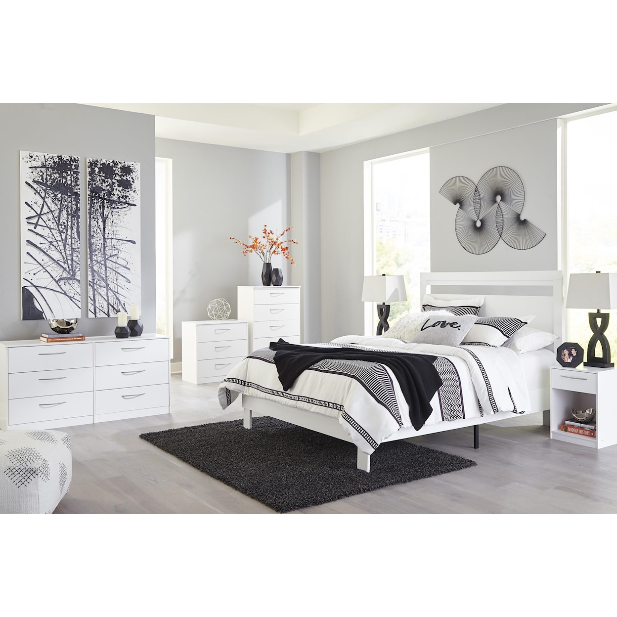 Signature Design by Ashley Flannia 3 Piece Queen Bedroom Set