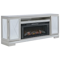 Glam 72" TV Stand with Electric Fireplace