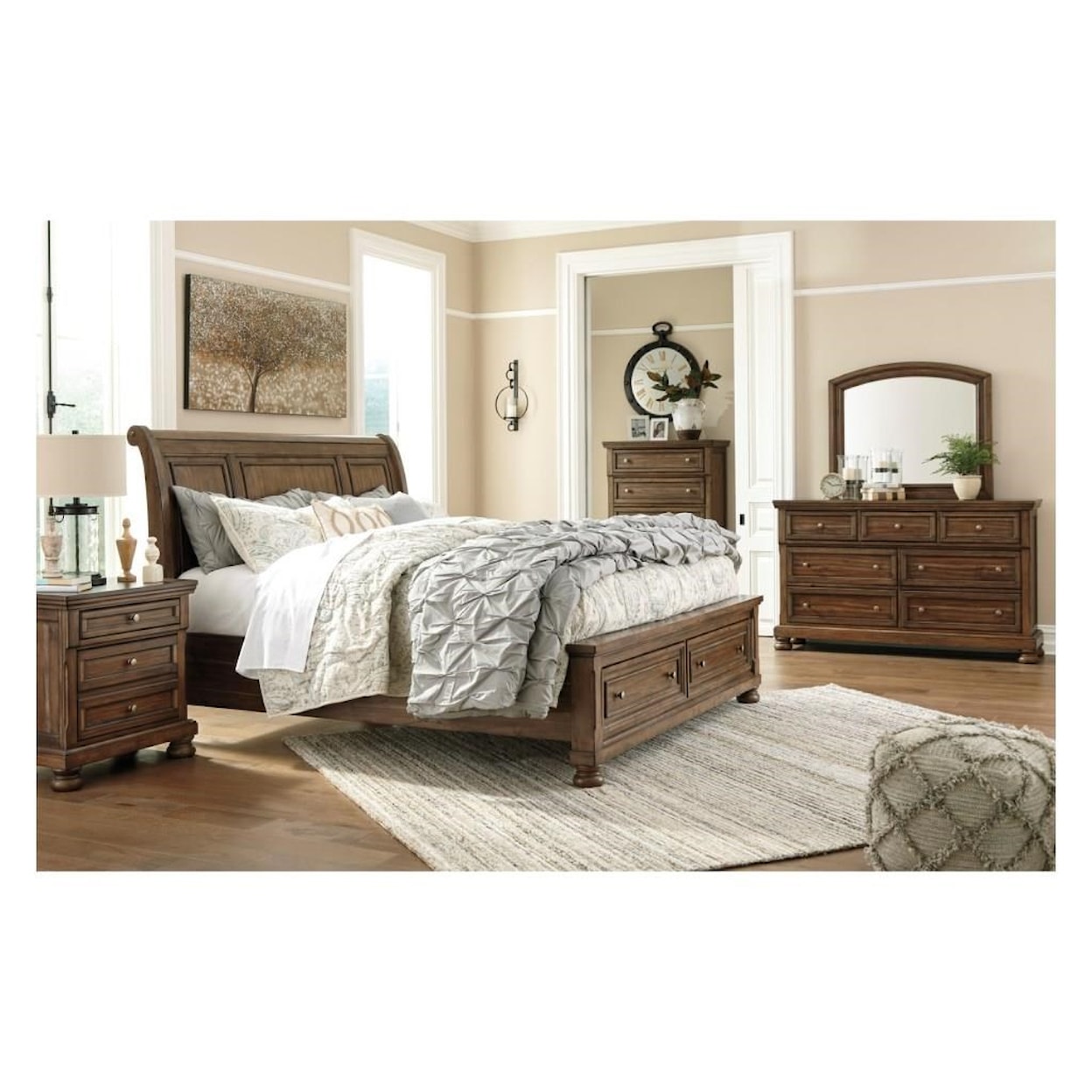 Signature Design by Ashley Flynnter Queen 5 Piece Bedroom Group