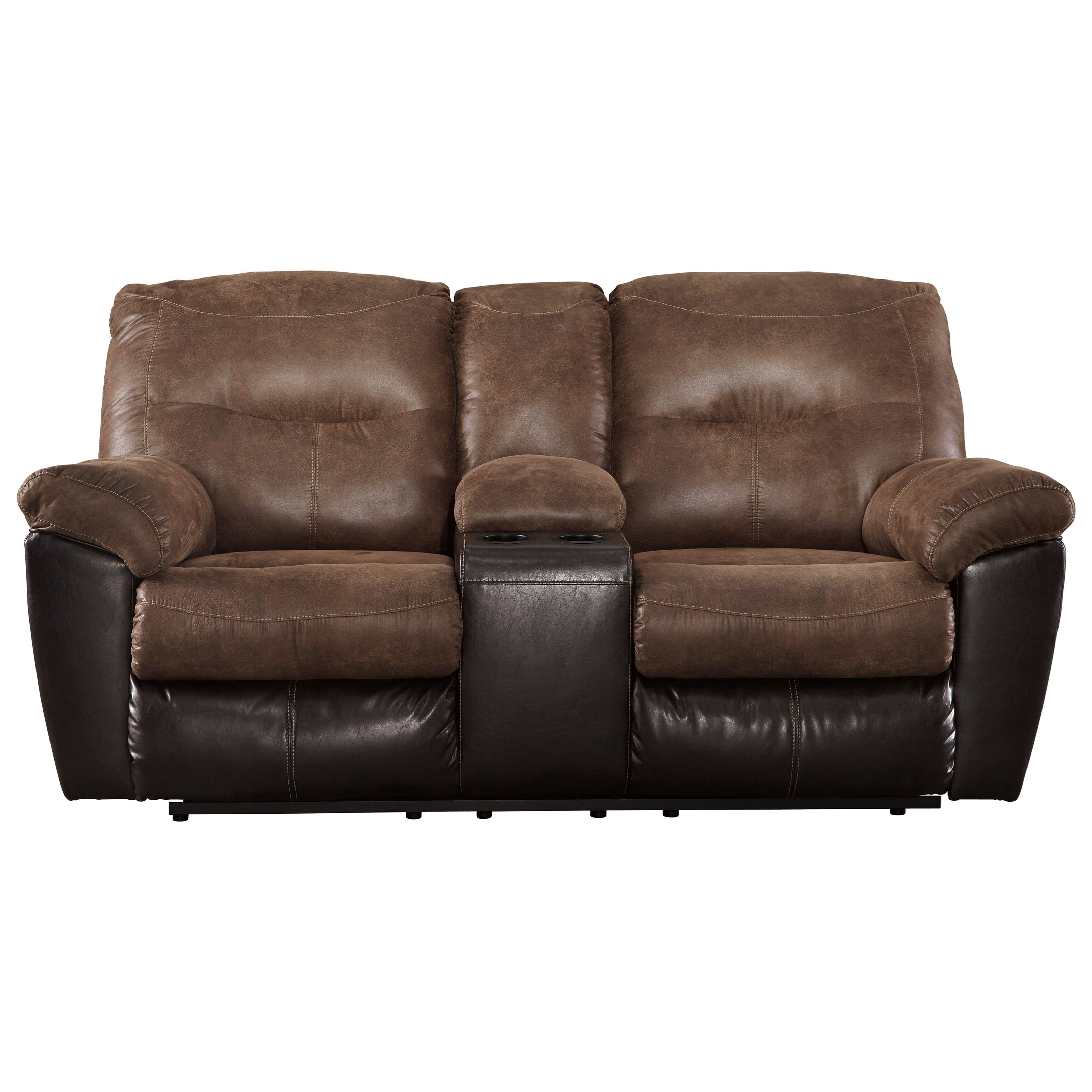 Double Reclining Loveseat w/ Console