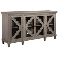 Transitional Accent Cabinet with Adjustable Shelves