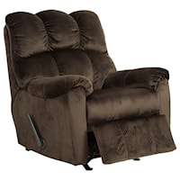 Rocker Recliner with Pillow Arms