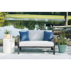 Signature Design Fynnegan Loveseat w/ Table