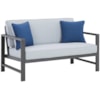 Signature Design by Ashley Fynnegan Loveseat w/ Table