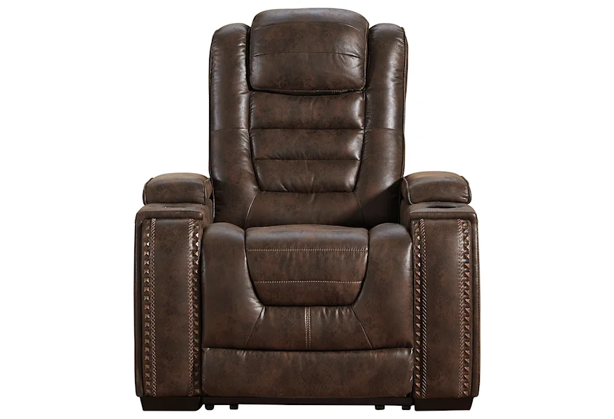 Game Zone Power Recliner with Adjustable Headrest by Signature Design by Ashley at Royal Furniture