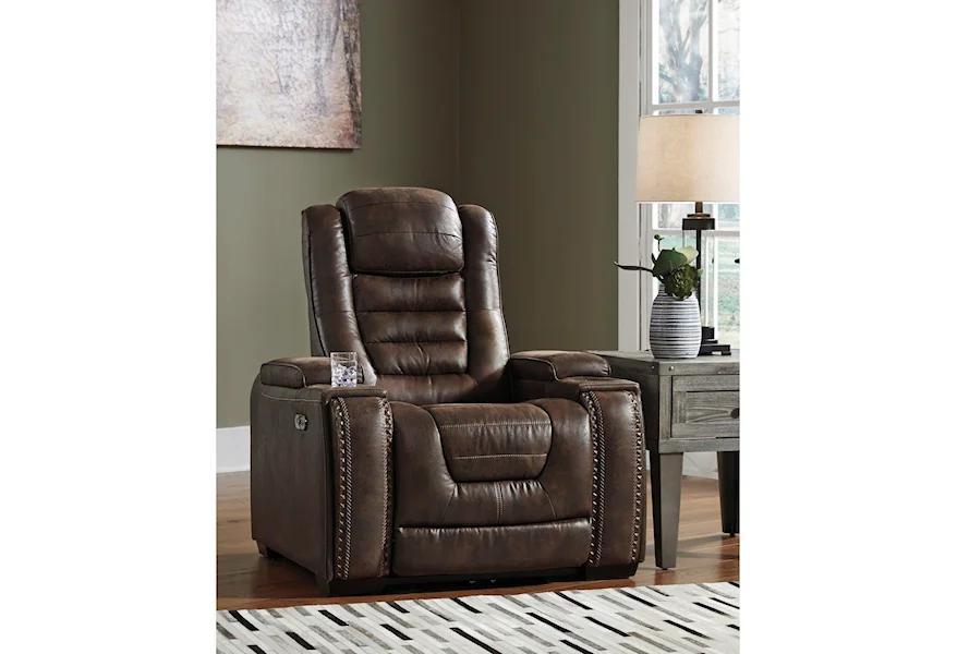 Game Zone 3 Power Recliner Theater Package by Signature Design by Ashley at Sam Levitz Furniture
