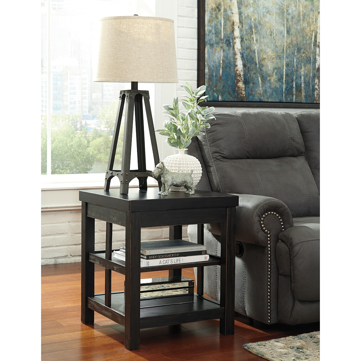 Signature Design by Ashley Gavelston Square End Table