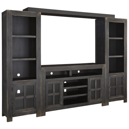 TV Stand with Piers & Bridge