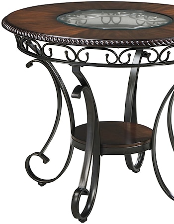 Round Dining Room Counter Table