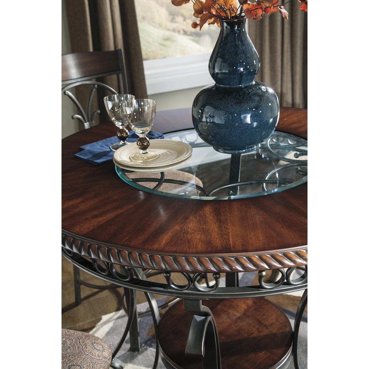 Signature Design by Ashley Glambrey Round Dining Room Counter Table