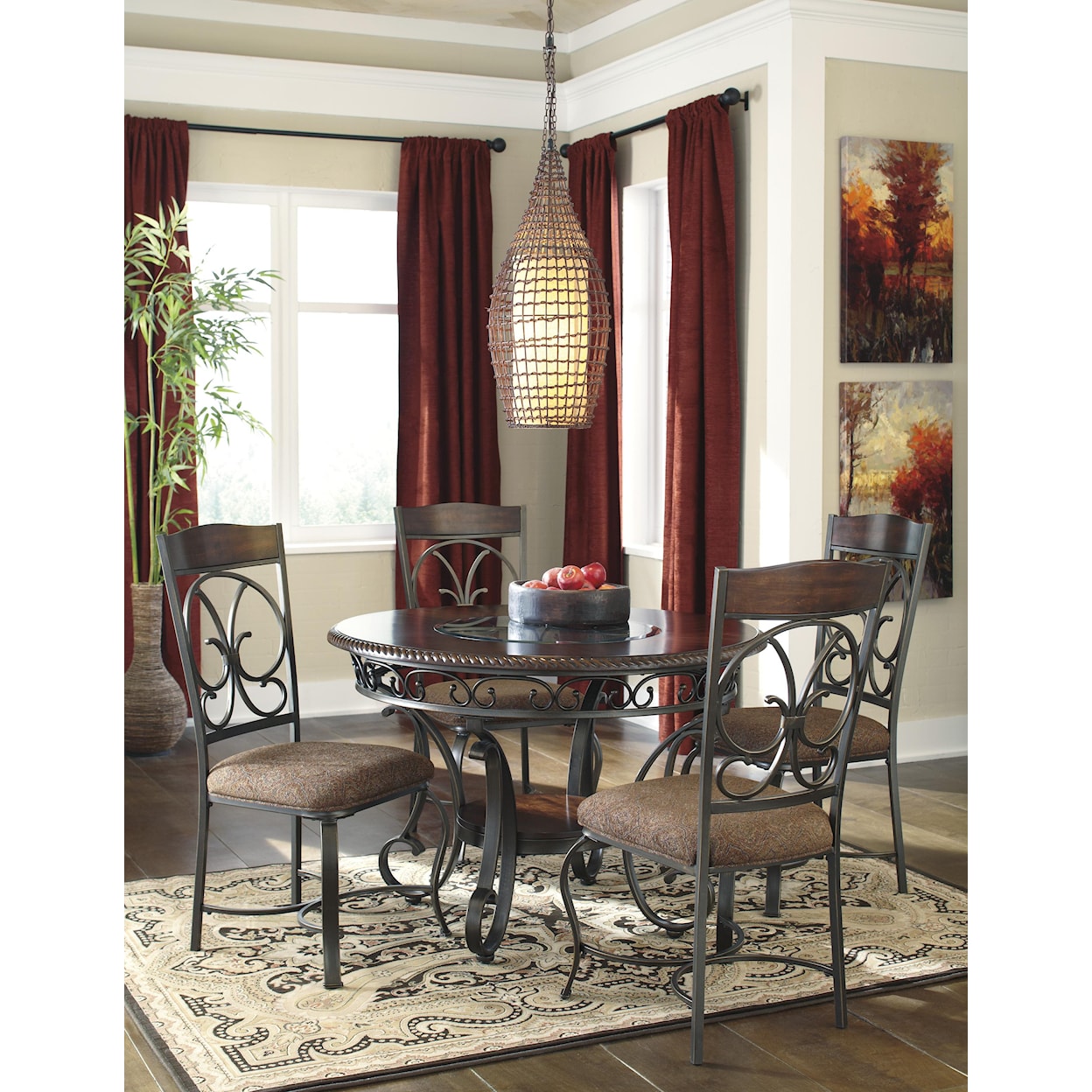 Signature Design by Ashley Glambrey Round Dining Table and Chair Set