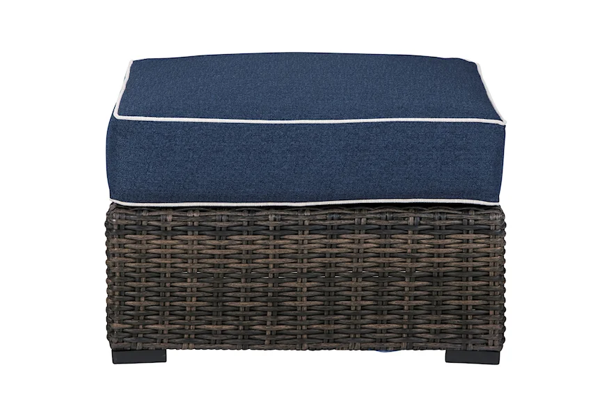 Grasson Lane Ottoman with Cushion by Signature Design by Ashley at Goods Furniture
