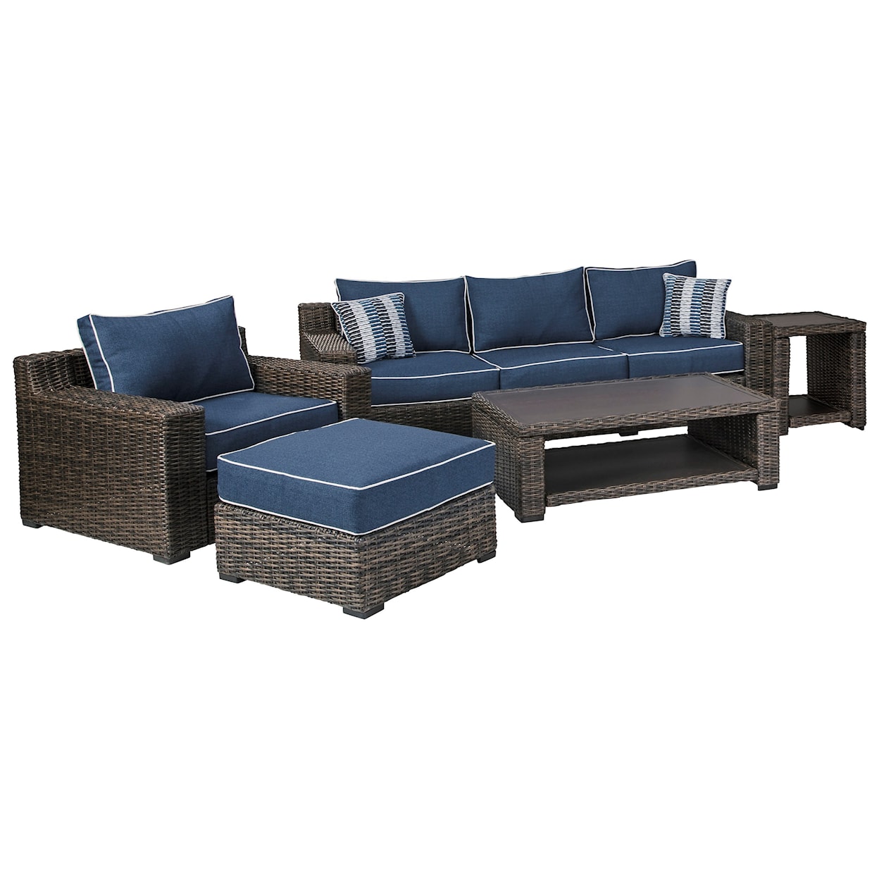 Benchcraft Grasson Lane 5 Pc. Outdoor Seating Group