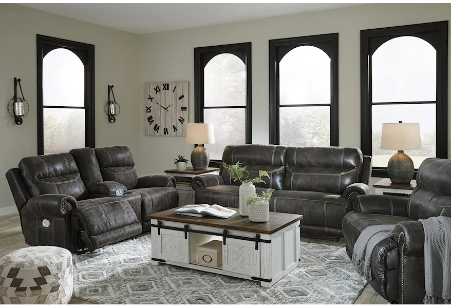 Grearview 3 Piece Power Reclining Living Room Set by Signature Design by Ashley at Sam Levitz Furniture