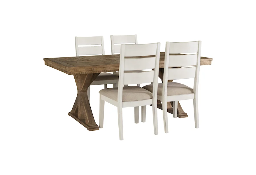 Grindleburg 5 Piece Rectangular Table and Chair Set by Signature Design by Ashley at Furniture Fair - North Carolina