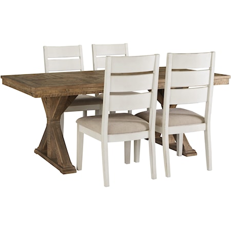 5 Piece Rectangular Table and Chair Set