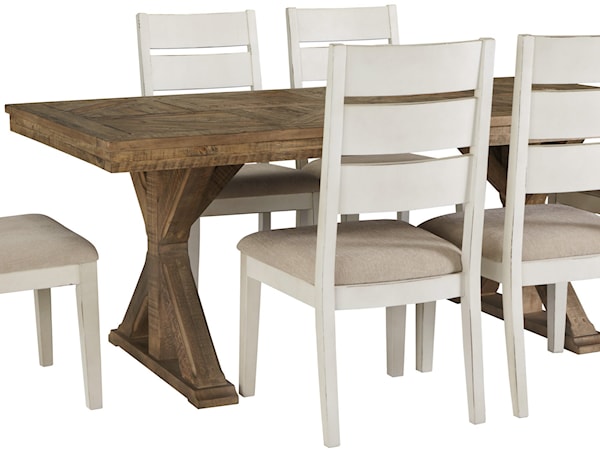 7 Piece Rectangular Table and Chair Set