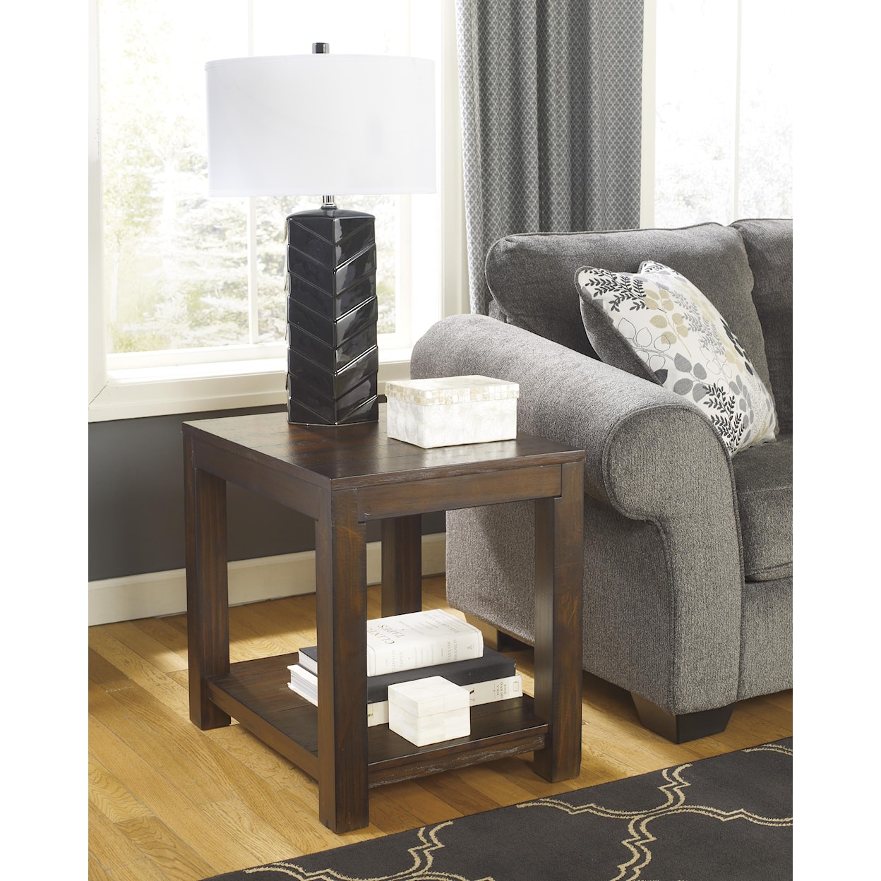 Ashley Furniture Signature Design Grinlyn Rectangular End Table