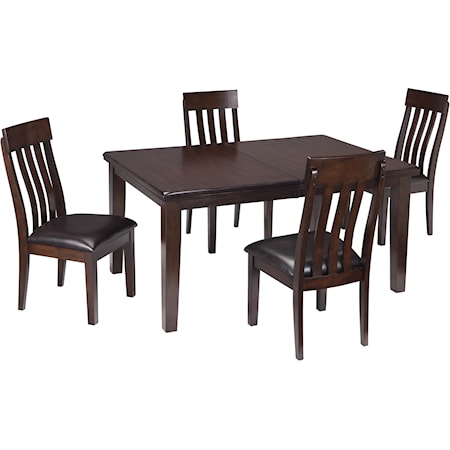 5-Piece Dining Room Table & Side Chair Set