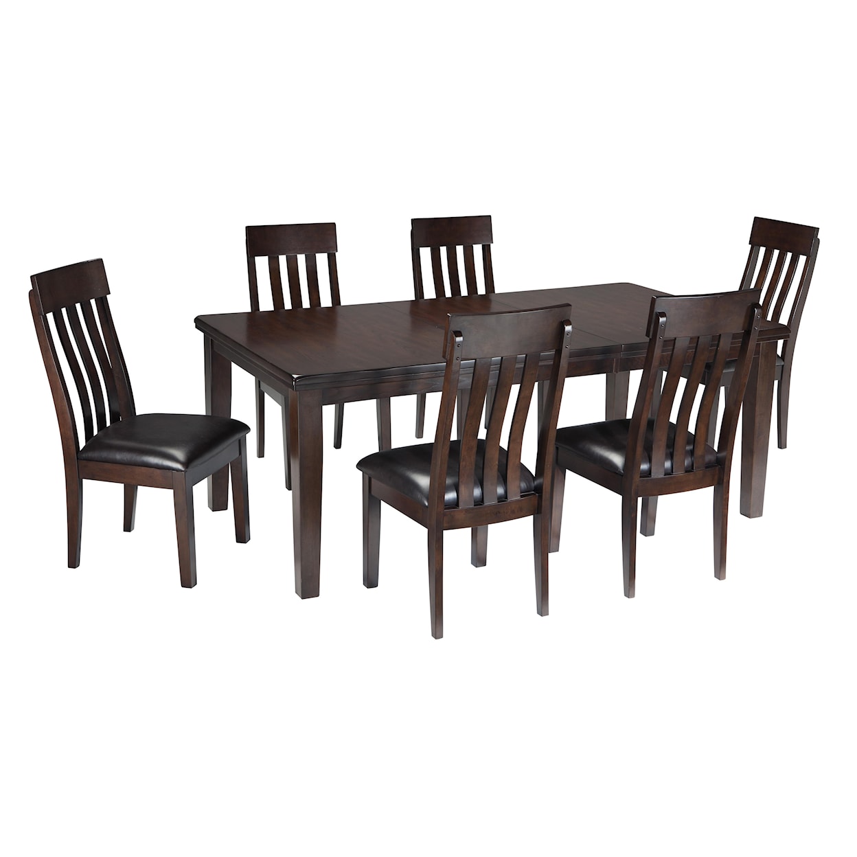 Ashley Furniture Signature Design Haddigan 7-Piece Dining Room Table & Side Chair Set