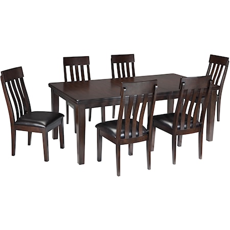 7-Piece Dining Room Table & Side Chair Set