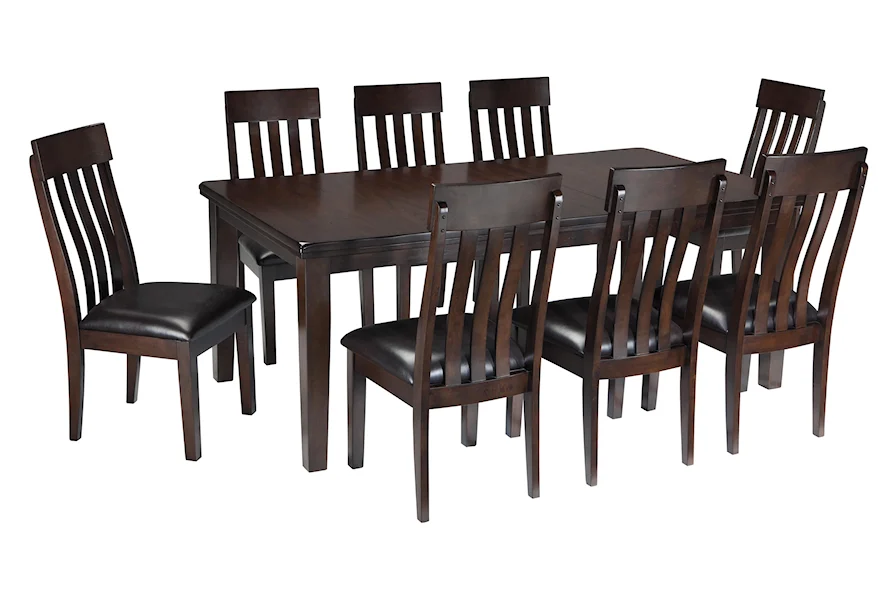 Haddigan 9-Piece Dining Room Table & Side Chair Set by Signature Design by Ashley Furniture at Sam's Appliance & Furniture