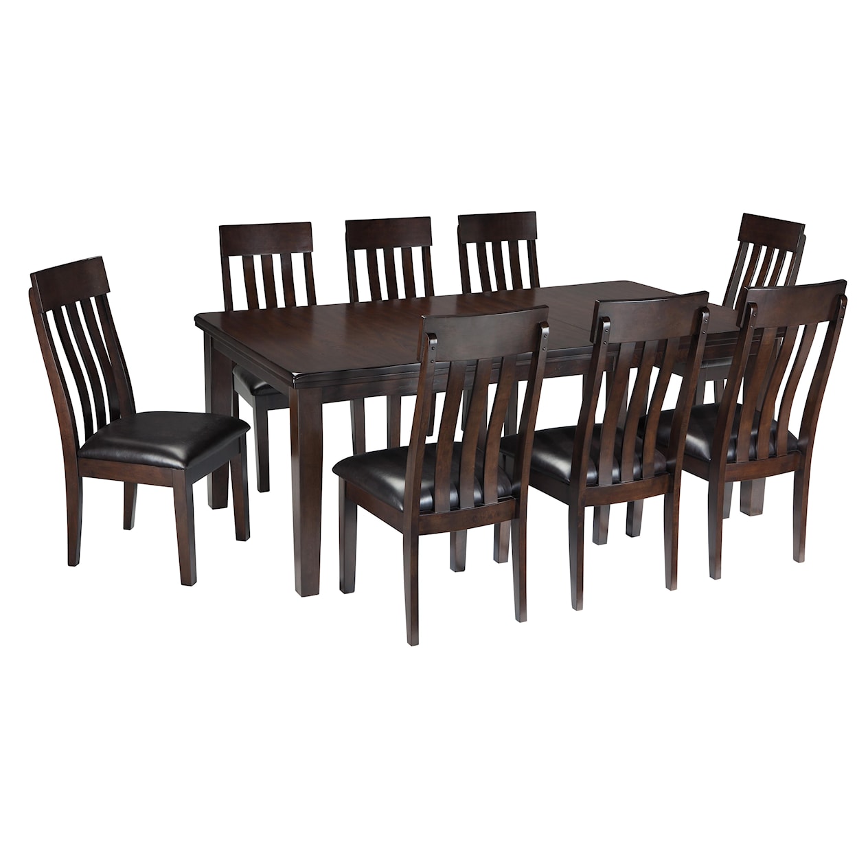 Signature Design by Ashley Haddigan 9-Piece Dining Room Table & Side Chair Set