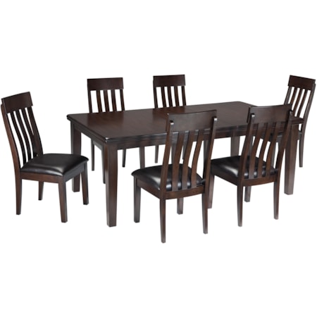 7-Piece Dining Room Table & Side Chair Set