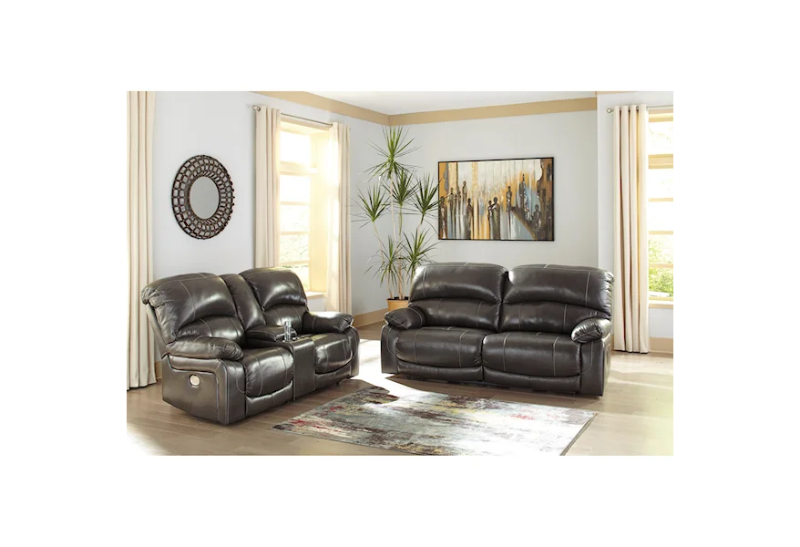 Hallstrung Power Reclining Living Room Group by Ashley (Signature Design) at Johnny Janosik