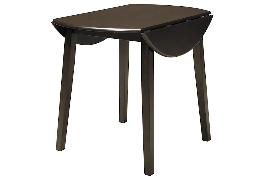 Hammis Round Dining Room Drop Leaf Table by Signature Design by Ashley at VanDrie Home Furnishings